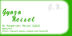 gyozo meisel business card
